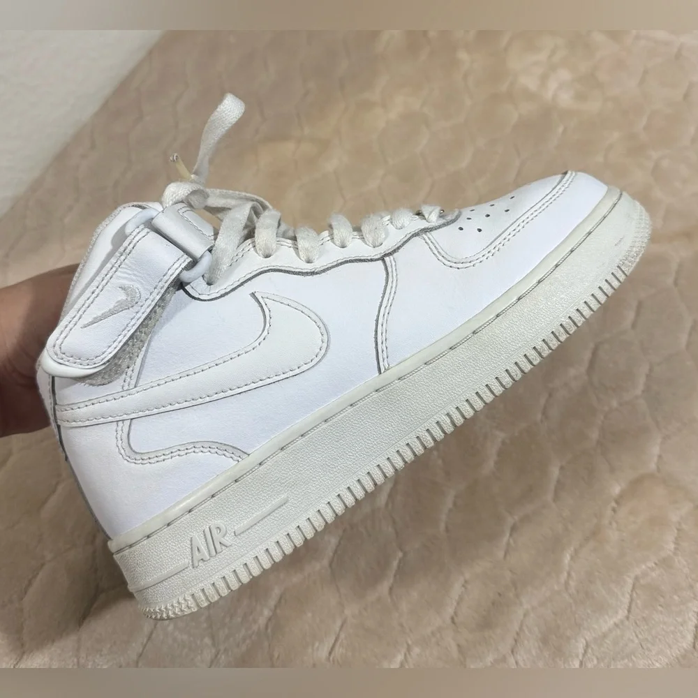 Nike Air Force 1 Mid Kids Sneakers - White